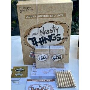 The Game of Nasty Things NEW Adult 17+ Party Game Adult Humor in a Box NIB RARE